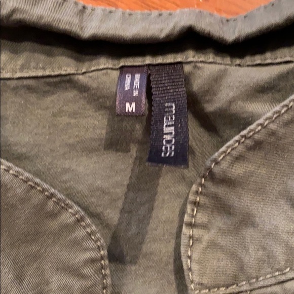 Khaki Green Dress Jacket Maurices Medium - Picture 2 of 3